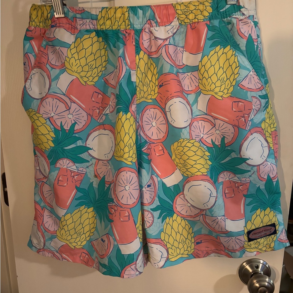 Vineyard Vines Colorful Print Swim Shorts